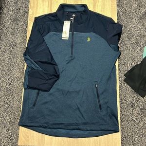Adidas Navy Golf 1/4 zip - LARGE